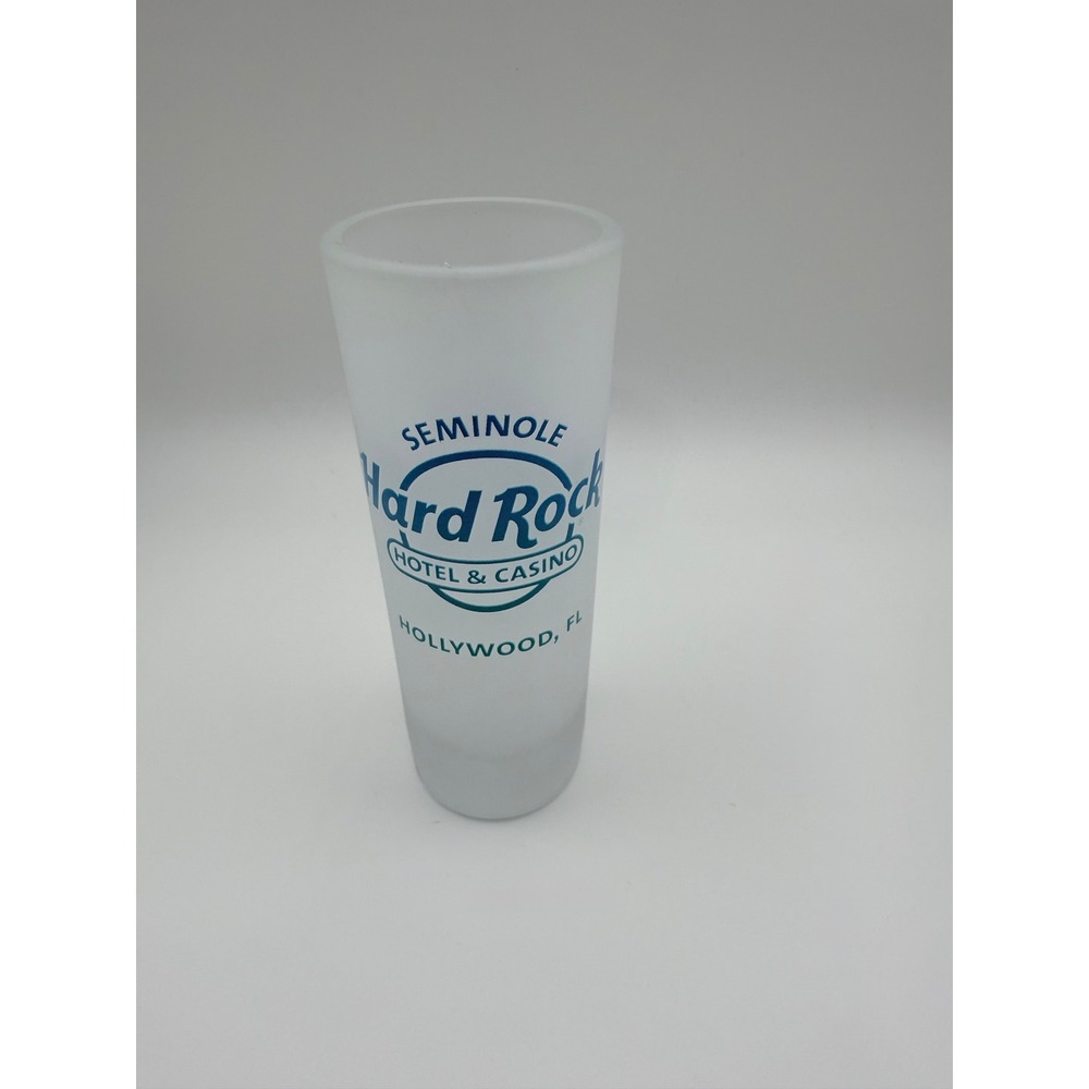 Hard Rock Hotel Casino Seminole Hollywood FL Frosted Shot Glass The Guitar Hotel